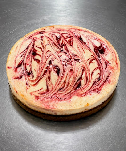 White Chocolate Raspberry Cheesecake