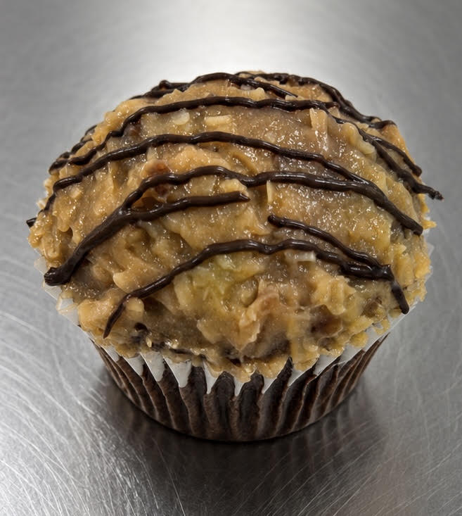 German Chocolate Cupcake